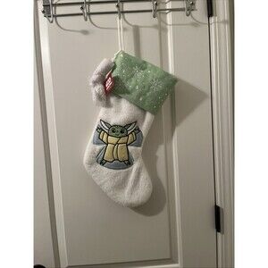 Disney Star Wars Baby Yoda Mandalorian Christmas Stocking 20" Multi-Color